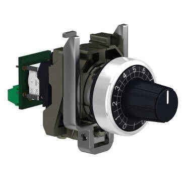 SCHNEIDER XB4BD912R4K7 XB4BD912R4K7 METAL SERİ 22mm SİYAH MANDAL BUTON1NA