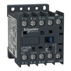 SCHNEIDER LP1K0610BD 2.2 kW 6A 3NA+1NA 24 VDC KONTAKTÖR