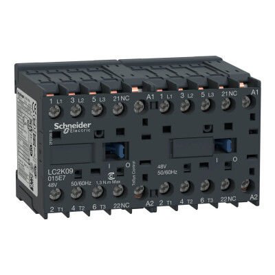 SCHNEIDER LC2K09015E7 4 kW 3NA 48 VAC ENVERSÖR KONTAKTÖR