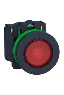 SCHNEIDER XB5FW34B5 XB5FW34B5 30MM 1NO+1NC 24VAC/DC S.A KIRMIZI BUTON