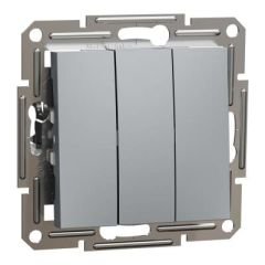 SCHNEIDER EPH2100162 ÜÇLÜ ANAHTAR ÇELİK ÇERÇEVESİZ