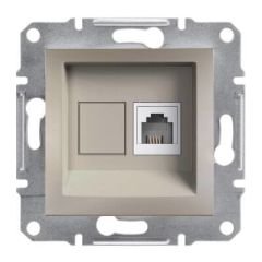SCHNEIDER EPH4100169 1*RJ11 - 4 KONTAKLI TELEFON PRİZİ BRONZ