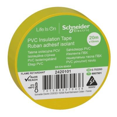 Schneider Electric 2420101 19*20 İZOLEBANT SARI (20 MT)