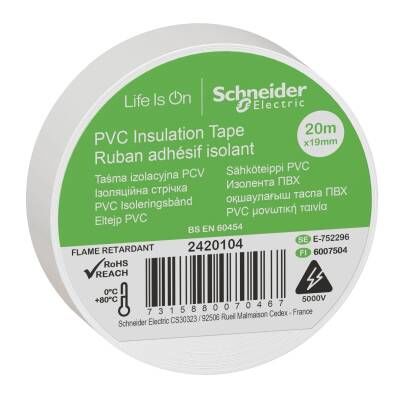 Schneider Electric 2420104 19*20 İZOLEBANT BEYAZ (20 MT)