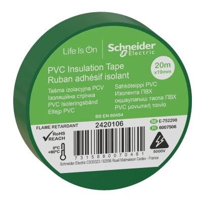Schneider Electric 2420106 19*20 İZOLEBANT YEŞİL (20 MT)