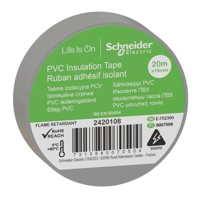 Schneider Electric 2420108 19*20 İZOLEBANT GRİ (20 MT)