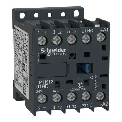SCHNEIDER LP1K1201ED 5.5 kW 3NA+1NK 48 VDC KONTAKTÖR