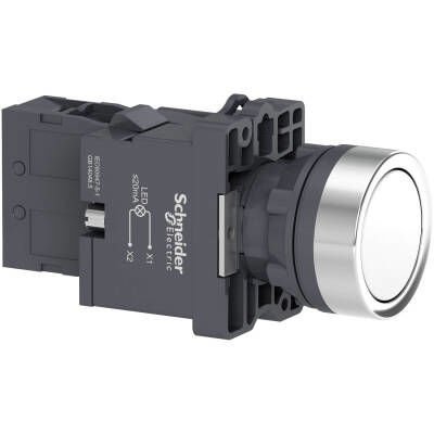 SCHNEIDER XA2EW31M1 XA2EW31M1 1NA BEYAZ 230 VAC/DC IŞIKLI YAYLI BUTON