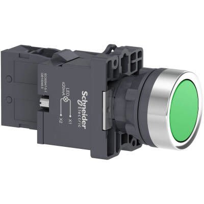 SCHNEIDER XA2EW33M1 XA2EW33M1 1NA YEŞİL 230 VAC/DC IŞIKLI YAYLI BUTON