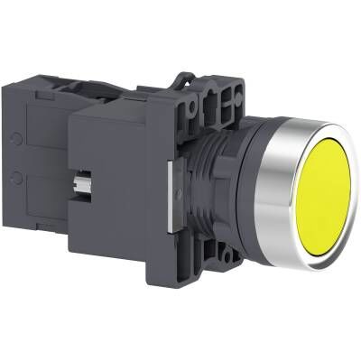 SCHNEIDER XA2EW35B1 XA2EW35B1 1NA SARI 24 VAC/DC IŞIKLI YAYLI BUTON