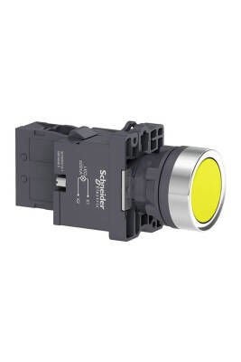 SCHNEIDER XA2EW35M1 XA2EW35M1 1NA SARI 230 VAC/DC IŞIKLI YAYLI BUTON