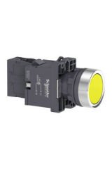 SCHNEIDER XA2EW35M1 XA2EW35M1 1NA SARI 230 VAC/DC IŞIKLI YAYLI BUTON