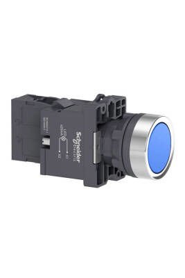 SCHNEIDER XA2EW36B1 XA2EW36B1 1NA MAVİ 24 VAC/DC IŞIKLI YAYLI BUTON