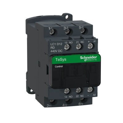 SCHNEIDER LC1D12RD 5.5 kW 1NA+1NK 440 VDC KONTAKTÖR