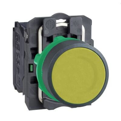 SCHNEIDER XB5AA51 22 MM SARI PLASTİK BUTON YAYLI DÖNÜŞ